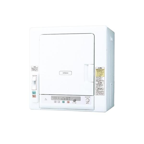 【日本製】6kgヒーター&風乾燥の2way乾燥」衣類乾燥機(ピュアホワイト) 日立 DE-N60HV-W【送料無料】 (DEN60HVW) 日立（HITACHI） DE N60HV W 日本製 6kgヒーター 風乾燥の2way乾燥