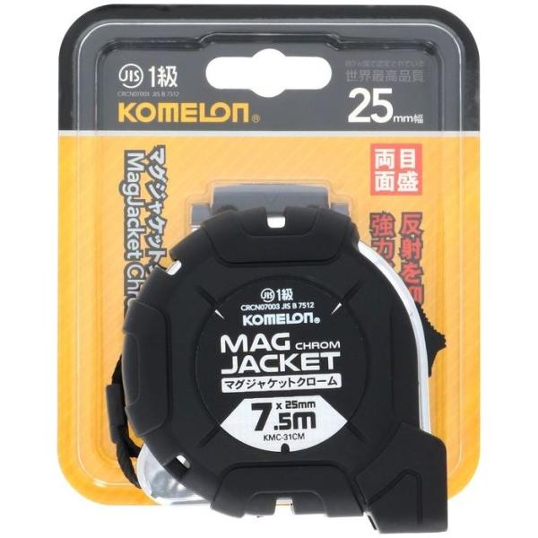 他サイト： コメロン 8803005399016 コンベックス 25mm幅 5.5m セルフロック マグ KOMELON オートロック 強力マグ爪 JIS1級の商品画像