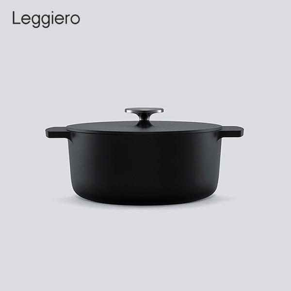 Leggiero(レジェロ) 無水調理鍋 (ブラック)(18cm)
