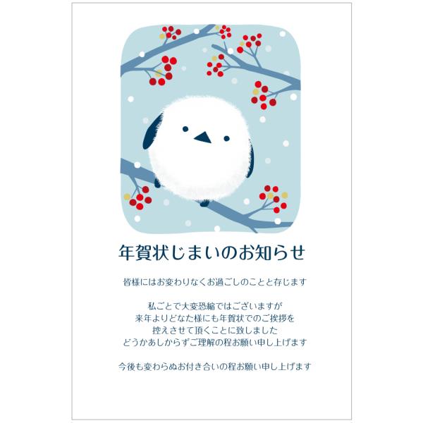 年賀状じまい はがき 85円切手付官製はがき 10枚入（シマ・エナガさん