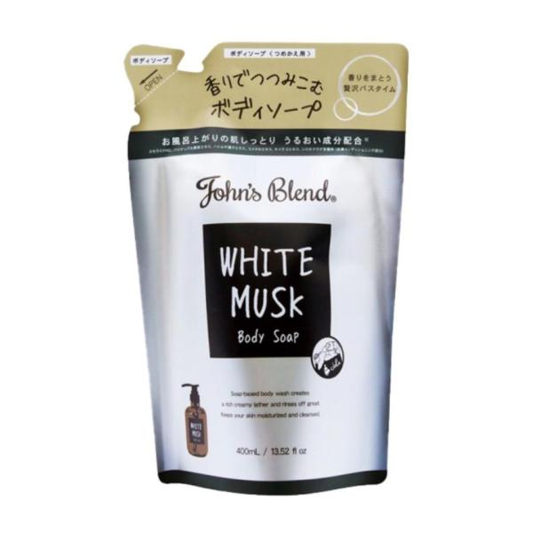 ジョンズブレンド　ボディソープ 詰め替え  400ml×5個セット ジョンズブレンド ボディソープ 詰め替え ホワイトムスク 400ml