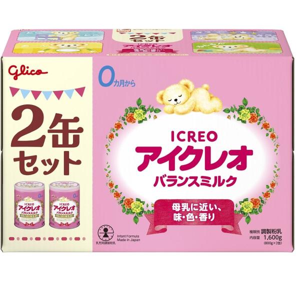 コストコ再販商品 グリコ アイクレオ バランスミルク 800 gｘ 2 缶 0 か月〜