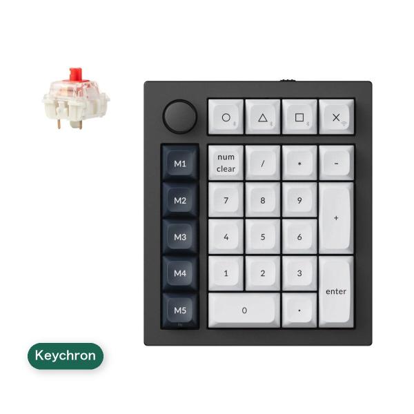 Keychron Q0 Max 赤軸 テンキー カーボンブラック 付属品完備 Keychron / Q0 Max QMK カスタム・テンキー カーボンブラック 赤軸