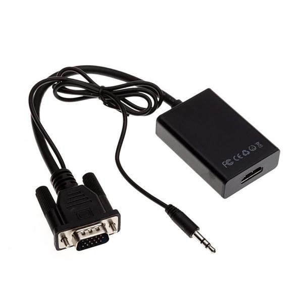 iFormosa VGA to HDMI o͕t 1080P ϊRo[^[ I[fBI USBP[ut IF-V2H-BK