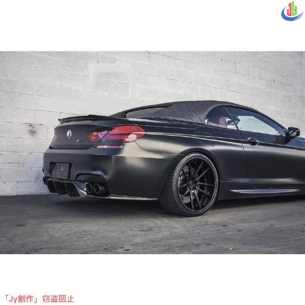 人気▲12-18 BMW 6シリーズ F12 カブリオレ カーボン製 リアスポイラー ウイング トランクスポイラー 塗装品 Vタイプ