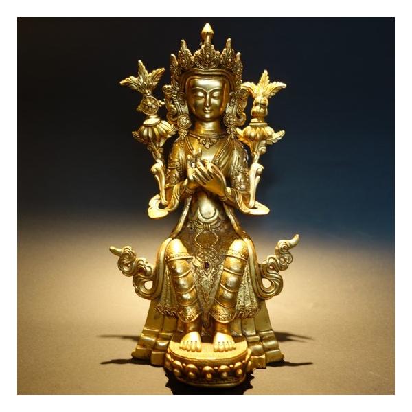 仏像 弥勒菩薩 マイトレーヤ 鍍金 彫金仕上げ 23 5cm 送料無料 Buyee Buyee Japanese Proxy Service Buy From Japan Bot Online