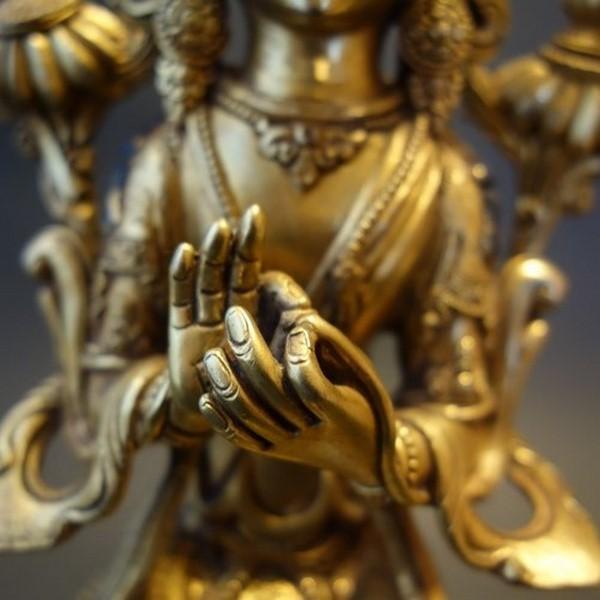 仏像 弥勒菩薩 マイトレーヤ 鍍金 彫金仕上げ 23 5cm 送料無料 Buyee Buyee Japanese Proxy Service Buy From Japan Bot Online