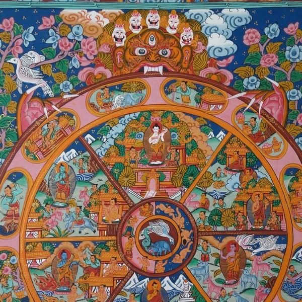 仏画 タンカ 六道輪廻図 仏像 仏画 送料無料 Ta0028 仏像販売 仏像専門店 多羅堂 通販 Yahoo ショッピング