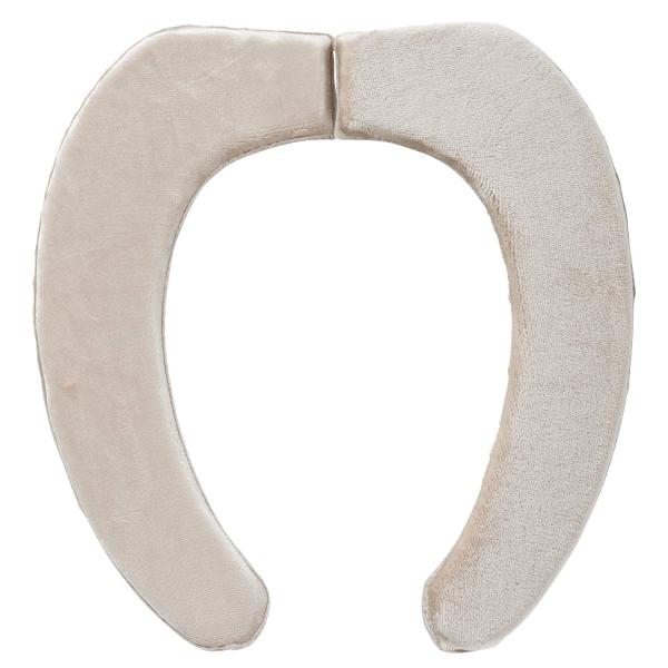 カラー：ベージュサイズ：なしスタイル：ふかふか・クッションサイズ：9.5x41.5x2.5cm便座にのせるだけ！取りつけ簡単な吸着式便座カバー。面倒な取り替えの手間がかかりません。洗浄暖房型・O型・U型・ポータブル、どの便座にも対応します。...