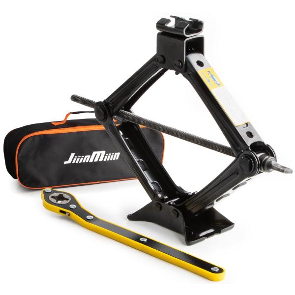 サイズ：2.0T最大耐荷重：2T（2000キロ）まで。作業高さ：110mm - 390mm;正味重量：1.75kgワンボックス、バン、SUV、軽自動車、ミニバスなど幅広く使えるパンタジャッキ。高強度鋼採用し、タイヤ交換、車体の下の作業などに...