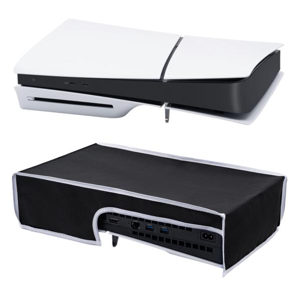 カラー：ブラックとホワイトのライン・【対応機種】新型PS5 Slim通常版（UHD）とデジタル版（立位）用に特別に設計され防塵カバー。??2023.11以前発売したPS5旧型は対応しません、ご注意ください。・【高品質素材】耐久性と耐衝撃性に...