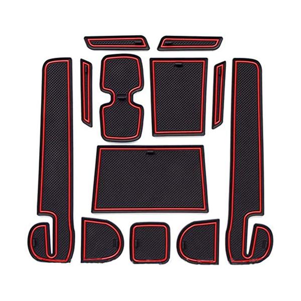 カラー：レッド適用車種: スズキ 2017新型（SWIFT）スイフト＆スイフトスポーツ 　ZC33S/ZC13S/ZC53S/ZD53S/ZC83S/ZD83S騒音防止: スマートフォンや鍵等の小物を置いた場合、運転中のカタカタ音の防止やパ...