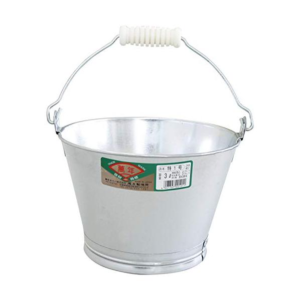 カラー：特1号(約3L)サイズ：口径:208mm 底径:140mm 深さ:131mmスタイル：1個本体は衝撃や寒さに強い亜鉛鉄板底は特殊巻き締め工法で水漏れ無し底輪付きで耐久性に優れています耳は内側から副板を使用した“二重耳"で曲がったり、...