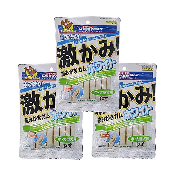 サイズ：4.中・大型犬用12本入り×3袋特殊構造の牛皮の層が噛むたびにしっかり歯を磨く旨いハードガム幼犬には与えないでください商品モデル番号: 4976555391886フレーバー: ビーフ