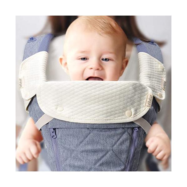カラー：白サイズ：1個 (x 1)【素材】：綿100％　 柔らかくて優しい素材ですので、赤ちゃんが触れても安心。【適用】：多数の抱っこ紐に装着でき、対面抱っこでも前向き抱っこでも3点よだれパッドが簡単に利用でき、360度完全によだれや洟を吸...