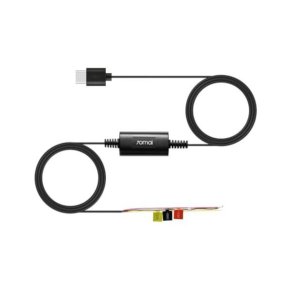 対応機種：70mai Dash Cam M500/70mai Dash Cam Omni：70mai型番：Hardwire Kit+ UP03長さ：3.3メートル駐車監視