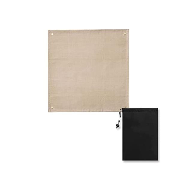 カラー：50×50cmサイズ：50×50cm【第二世代の焚き火シート】技術のアップグレードで、熱伝導率の低さに秀でたグラスファイバー織物を採用しており、作業耐熱温度700℃、瞬間使用温度1300℃の高熱にも耐えられる安心仕様となります。しっ...