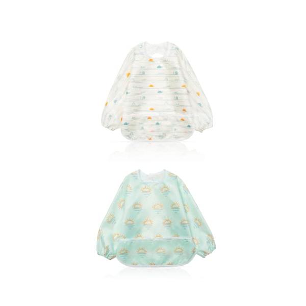 カラー：長袖 亀と太陽サイズ：Free Size【完璧なデザイン】ラウンドネックデザインは、快適で美しいだけではなく、赤ちゃんの首をこすることもなく、赤ちゃんの柔らかい肌を保護します。後はマジックテープのデザインで、尖った角がなくて粘着性が...