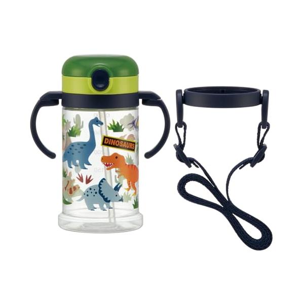 カラー：恐竜サイズ：370mlスタイル：ストローサイズ:幅12×奥行7.4×14.8cm素材・材質:本体=PET、キャップ・フタ・ハンドル・ベルト・ベルト止め=ポリプロピレン、パッキン・ストロー=シリ コーンゴム、バネ・ピン=ステンレス容量...