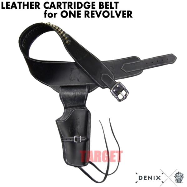 DENIX デニックス ガンベルト　ダミーブレッド　ミリタリー　ウエスタン DENIX リボルバー用ガンベルト BLACKHAWK カートリッジ付 707