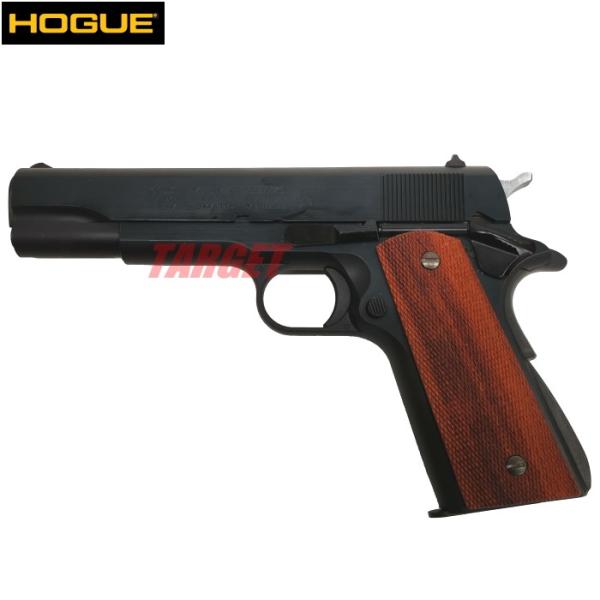 HOGUE 1911シリーズ用 木製グリップ フルチェッカー パネル マグウェル