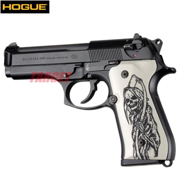 HOGUE M92F用 アイボリーポリマーグリップ パネル スクリーム