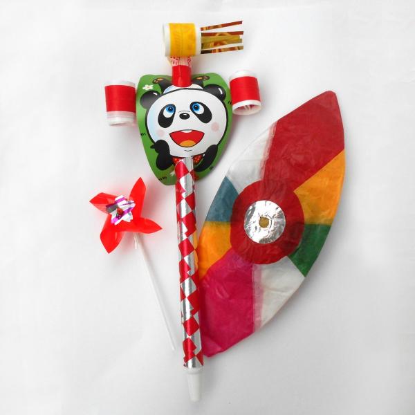 プチギフト／お子様用ギフト】紙風船、三方巻取り、ミニ風車キッズ