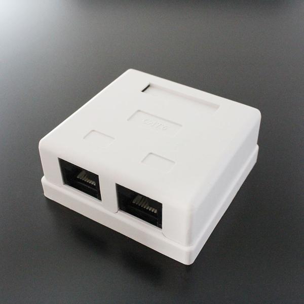 Taro- おまとめ2点 TARO'S（タローズ） LAN用ローゼット CAT6/CAT5E対応 2ポートタイプ