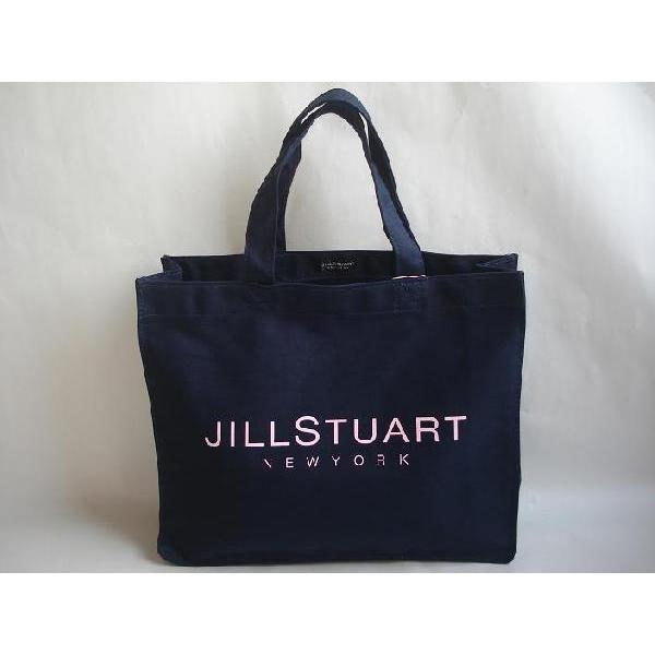 JILL STUART ジルスチュアート(JILL STUART）エコバッグ ロゴネイビー 