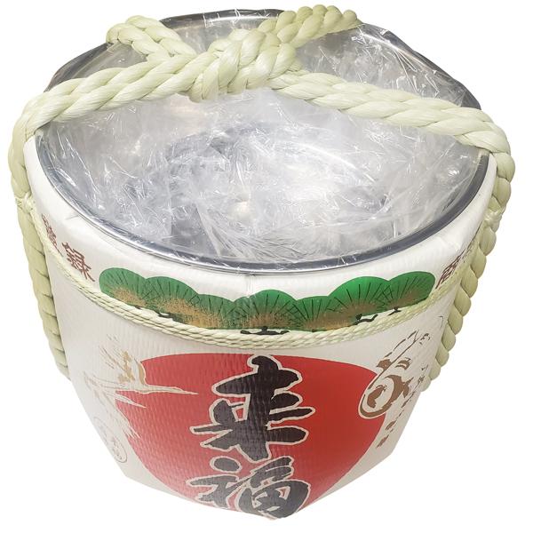ステンレス容器樽 来福 1斗樽サイズ S size 蓋（フタ）付き 伝統工芸品