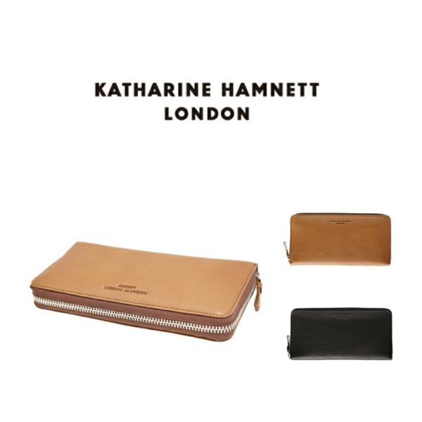 【KATHARINE HAMNETT LONDON】キャサリンハムネットロンドン ラウンドファスナー 長財布 490-57007 SOFTソフト 姫路レザー 本革 姫路産 高級 人気 正規取扱店 ギフト プレゼント KATHARINE HAMNETT（キャサリンハムネット） KATHARINE HAMNETT LONDON