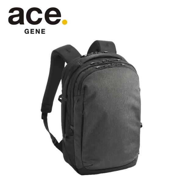 極美品 ace. GENE バッグパック ラグレンティスヘザー 17-20L ace. GENE LABEL 【ace.GENE】 68591 ラグレンティスヘザー