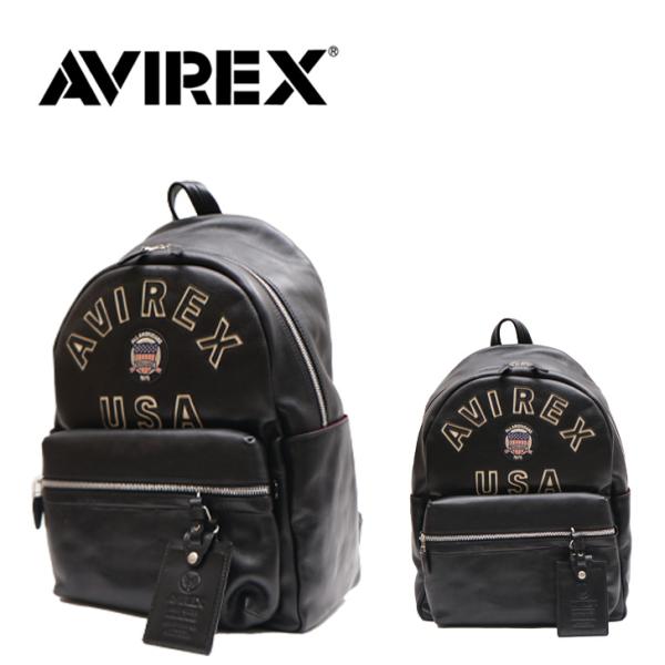 新品タグ付 AVIREX VARSITY オールレザー リュック デイパック AVIREX（アヴィレックス） アビレックス バーシティー レザー