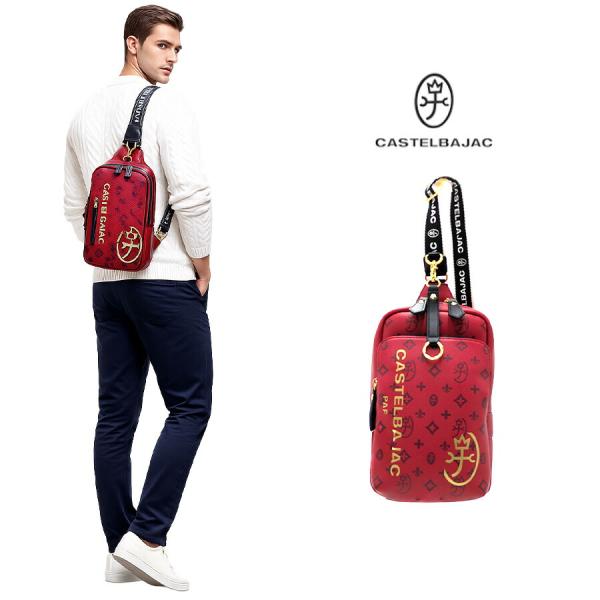 CASTELBAJAC サシャ ワンショルダー クリスマス限定色 ボディバッグ 斜め掛け 普段使いユニセックス メンズ レディース プレゼント ギフト レッド 048981 CASTELBAJAC サシャ ワンショルダー クリスマス限定色 ボディバッグ