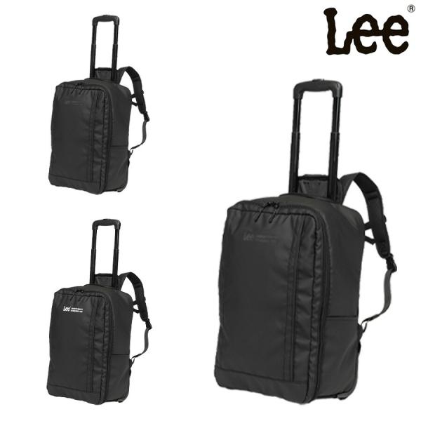【Lee】 320-9061 キャリーリュック 29L 2〜3泊 バックパック キャリーバッグ かばん カバン 鞄 カジュアル シンプル 旅行 出張 ユニセックス ギフト ブラック