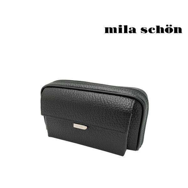 【レビュー投稿で+5％還元】ミラショーン セカンドバッグ メンズ ネロ 197214 Mila Schon 本革 レザー クリスマス_mp mila schon】197214 ミラショーン ネロ クラッチバッグ セカンドバッグ
