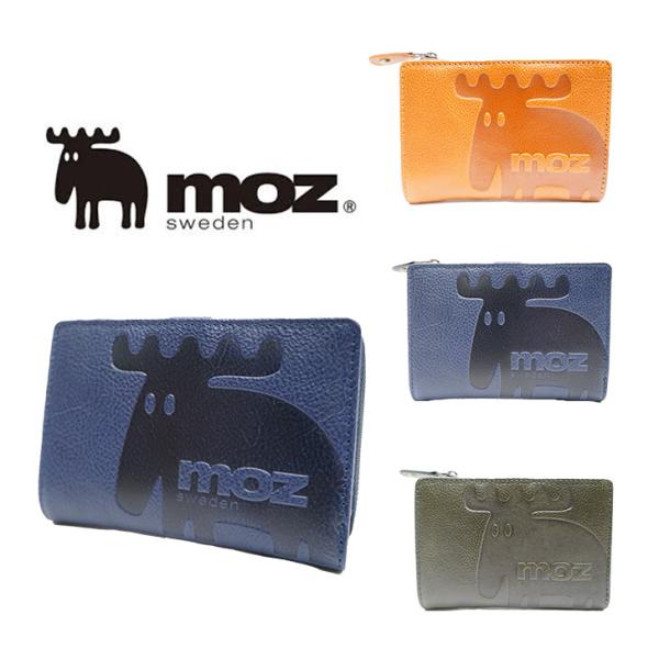 [モズ] 二つ折り財布 No.86120 レディース ネイビー one size moz（モズ） 財布 レディース 二つ折り 本革 サイフ moz 86120 牛革