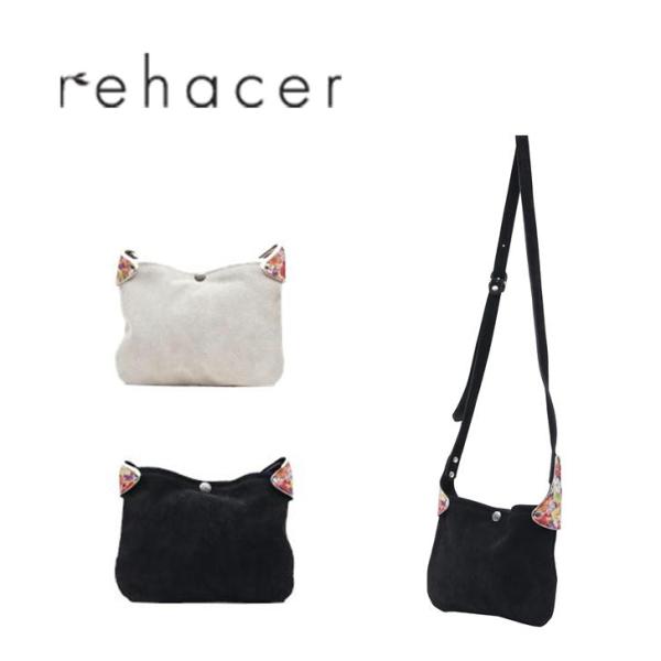 【レターパック配送/日時指定不可】rehacer　レアセル　サコッシュ　ショルダーバッグ　01200800004　Re-06　斜め掛け　花柄　メンズ　レディース　おしゃれ　牛革スエード　スエードレザー　高級　人気　正規品　プレゼント rehacer（レアセル） 【レターパック配送】rehacer サコッシュ