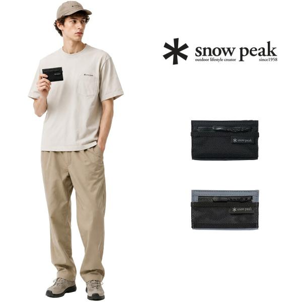 snowpeak Everyday Use Smart Wallet 折り財布 財布 さいふ サイフ ウォレット コンパクト 軽量 レディース メンズ ギフト プレゼント ブラック bb26su010