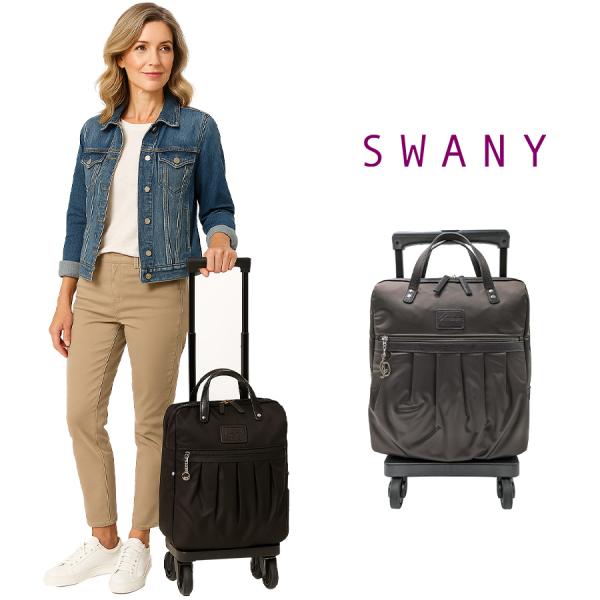SWANY】 d532-m18 クレーぺプラス ショッピングキャリー ダーク