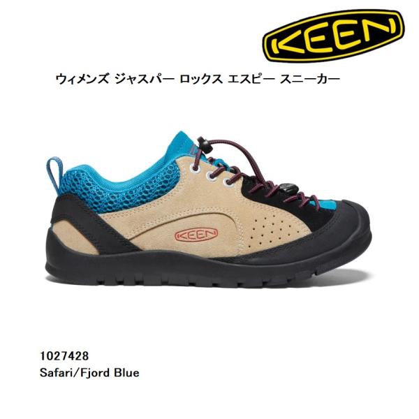 KEEN　1027428　ウィメンズ ジャスパー ロックス エスピー スニーカー Safari/Fjord Blue