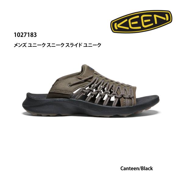 【KEEN】 ユニーク スニーク スライド CANTEEN/BLACK 31cm tashiro-sport_5216