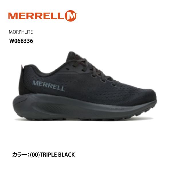 メレル MERRELL レディース ウィメンズ スニーカー ランニングシューズ モーフライト 068336 トリプルブラック MORPHLITE プレゼント MERRELL（メレル） MERRELL MORPHLITE 068336 TRIPLE BLACK ［WOMEN