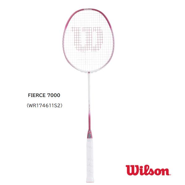 商品にはガットは張ってありません。FIERCE 7000品番　WR174611S2歴代のFIERCEの「技」を継承するスタンダードスペック。４Uながらも操作性に有利なイーブンバランスにして、高いコート支配力を持つバランス型・コントロールモデ...