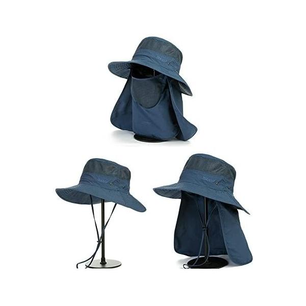 Bquel 日除け帽 日焼け止め 顔ガード アウトドア 農作業 ガーデニング 庭 紫外線対策に ネイビー Free Size Tas Umy10x5cb Tasso 通販 Yahoo ショッピング