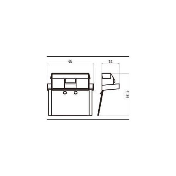 LIXIL/TOSTEM 窓サッシ用部品 キャップ・カバー 装飾窓：召内上下キャップAZGB0013 リクシル トステム