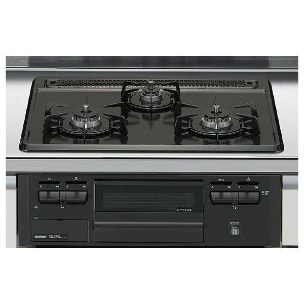 ハーマン製 ガスコンロ ホーロートップタイプ 3口コンロ 無水片面焼グリル H1633a0whk トップ グレー フェイス ブラック H1633a0whk 建具専門店 通販 Yahoo ショッピング