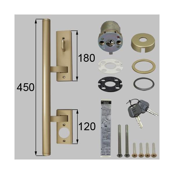 LIXIL/TOSTEM���N�V�� �g�X�e�� ��֗p�o�[�n���h��(�Z�L�����e�B�[�T���^�[���p) DF2Z05006R �A���~�T�b�V