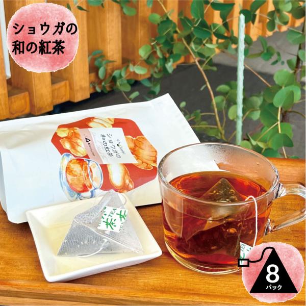 天然の甘みが自慢の和の紅茶の中にショウガの辛みが効いた健康茶■ショウガの和の紅茶 ティーバッグ 3g×8袋  chasoboi ちゃそび■シリーズ名：chasobiブランド名：竹沢製茶株式会社総入数：8個茶の種類：しょうが入り紅茶原材料：茶...