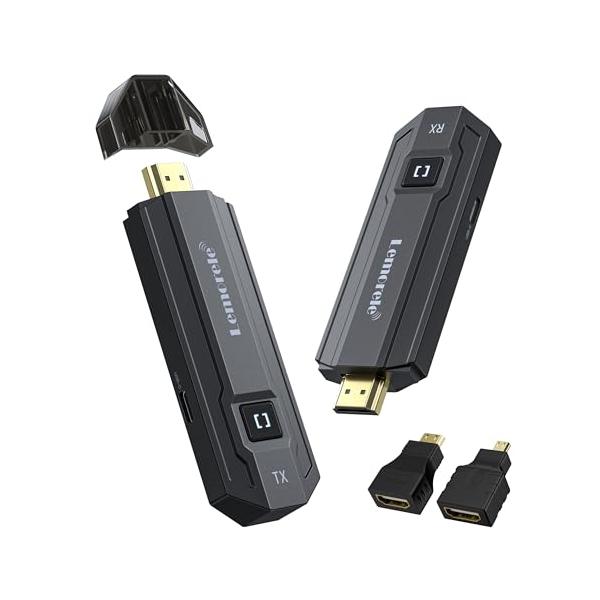 Lemorele ワイヤレス HDMI 送受信機 セット 小型 50M Lemorele ワイヤレス hdmi 送受信機セット 小型 8台送信機増設